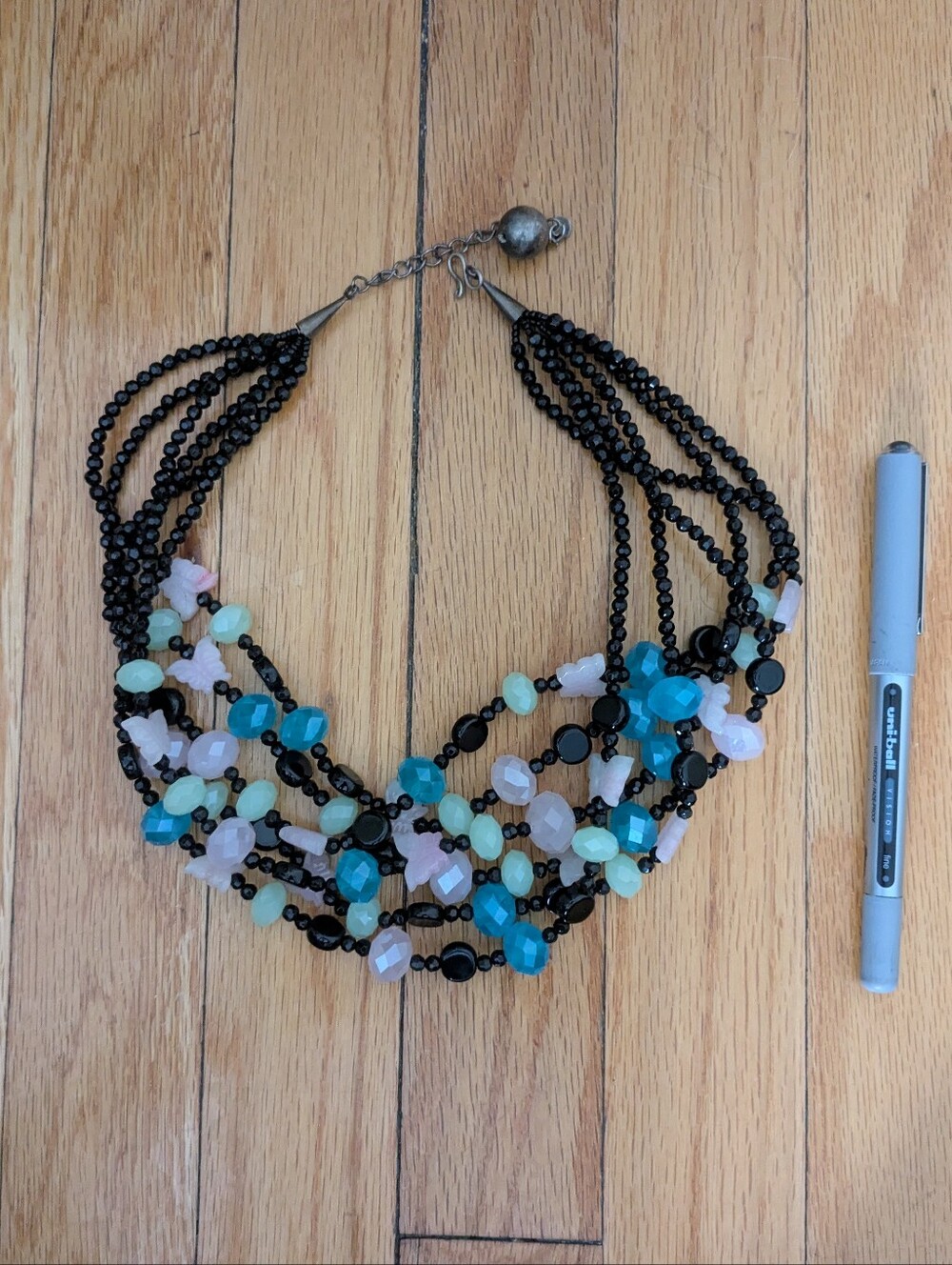 Vintage Beaded Statement Necklace